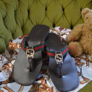 Authentic guaranteed Gucci Gg Thong Sandals